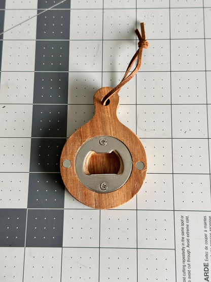 Magnetic Wood Bottle Opener